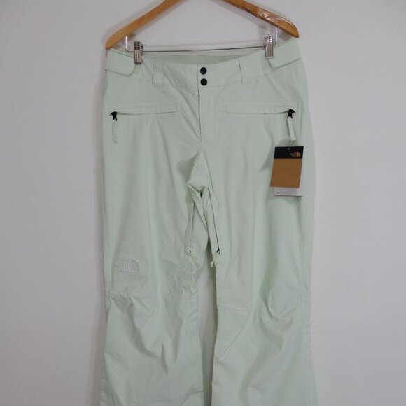 THE NORTH FACE Freedom Stretch Snow Ski Pants Size L Pale Green NEW $200 - Picture 9 of 11